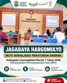 JAGABAYA DAN UNSUR BAMUSKAL HARGOMULYO IKUTI SOSIALISASI PERATURAN DAERAH TENTANG BPD